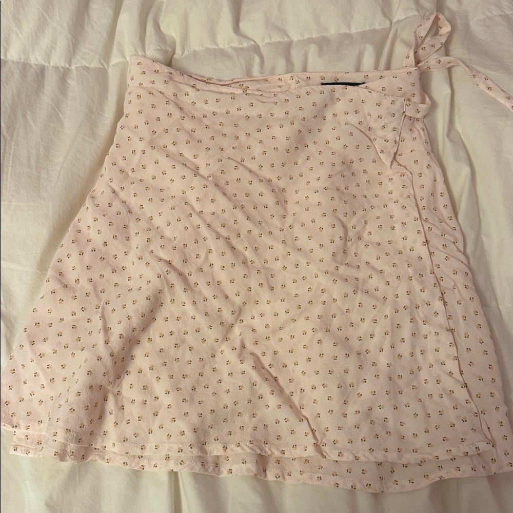 Brandy Melville Pink Wrap Skirt